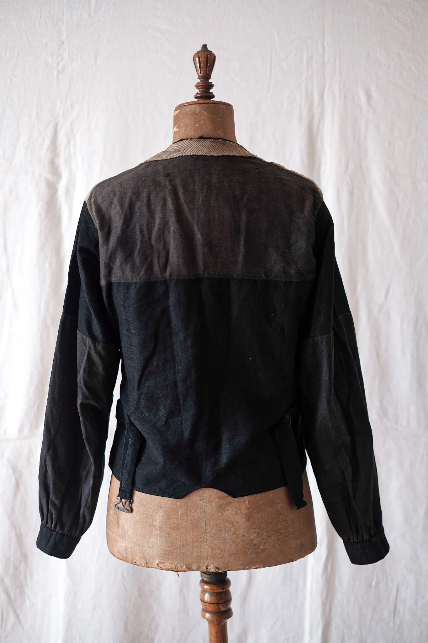 [~ 30's] Veste gilet en velours brun vintage français