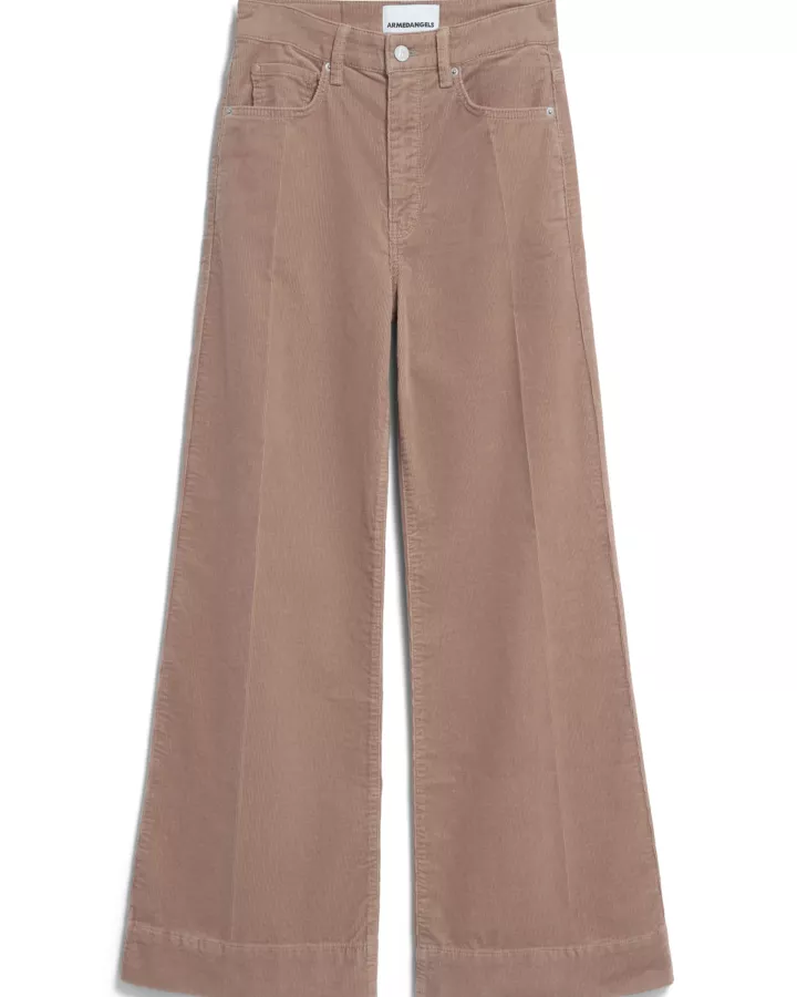 Armedangels - Pantalon MURLIAA à jambes larges en velours