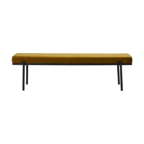 Banc en velours oliveLao