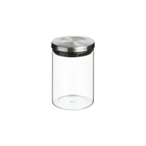 Bocal En Verre Et Inox HERMET 0,6 L - Blanc