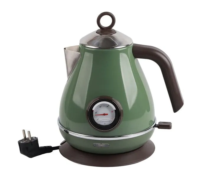 Bouilloire électrique Rétro en Acier Inoxydable de 1,7 L vert Vendos85 