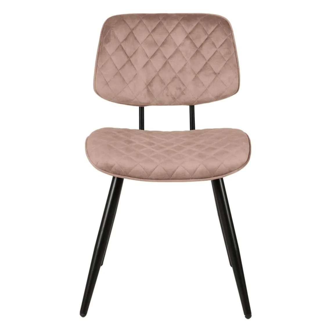 Chaise repas velours beige | 3 Suisses