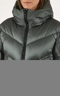 Doudoune cintrée renard émeraude Flo&Clo - La Canadienne - Doudounes Textile Emeraude