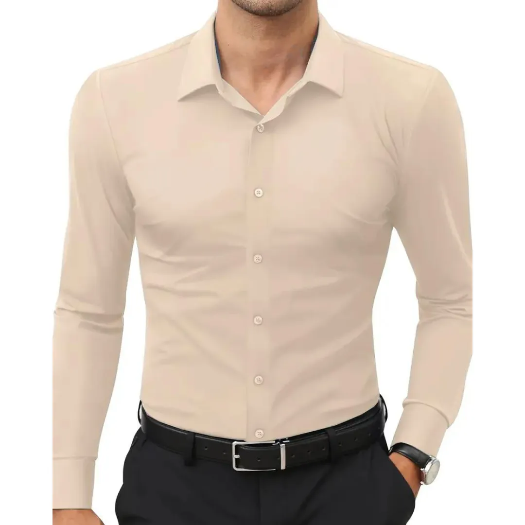 Johnson | Chemise à manches longues pour hommes | Coupe cintrée