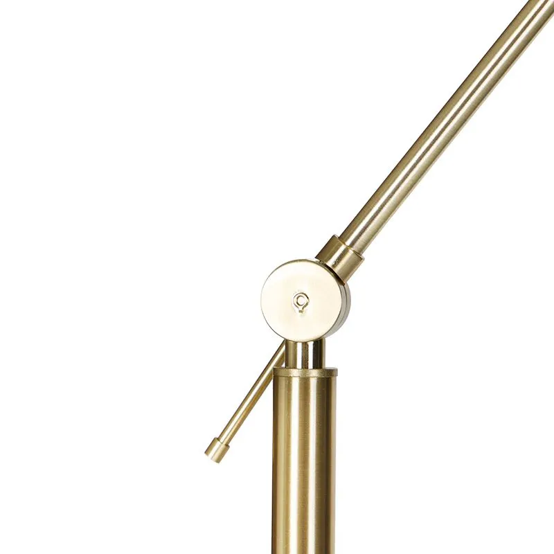 Lampadaire moderne doré / abat-jour velours rose 50 cm - Editeur