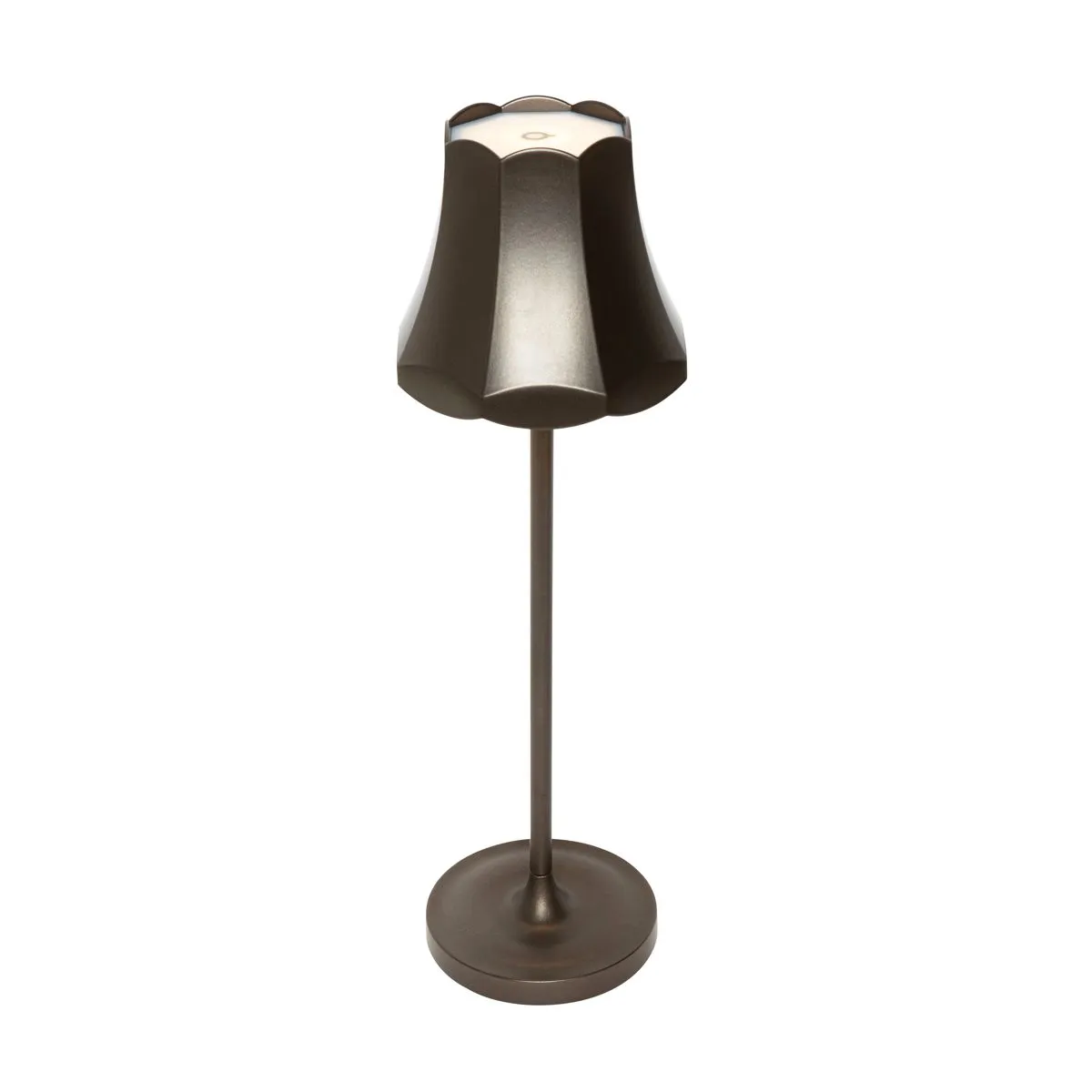 Lampe de table rétro bronze foncé rechargeable IP44 - Granny