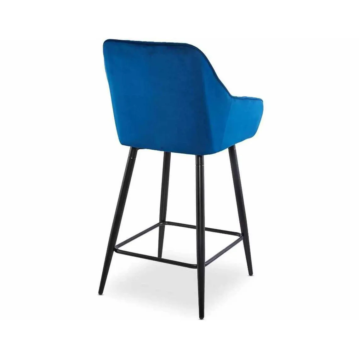 Lot de 2 chaises de bar Velours Bleu  | 3 Suisses