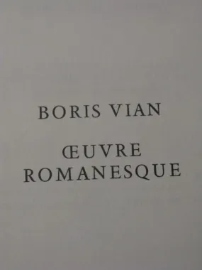 lot de 6 volumes Boris Vian Numérotée