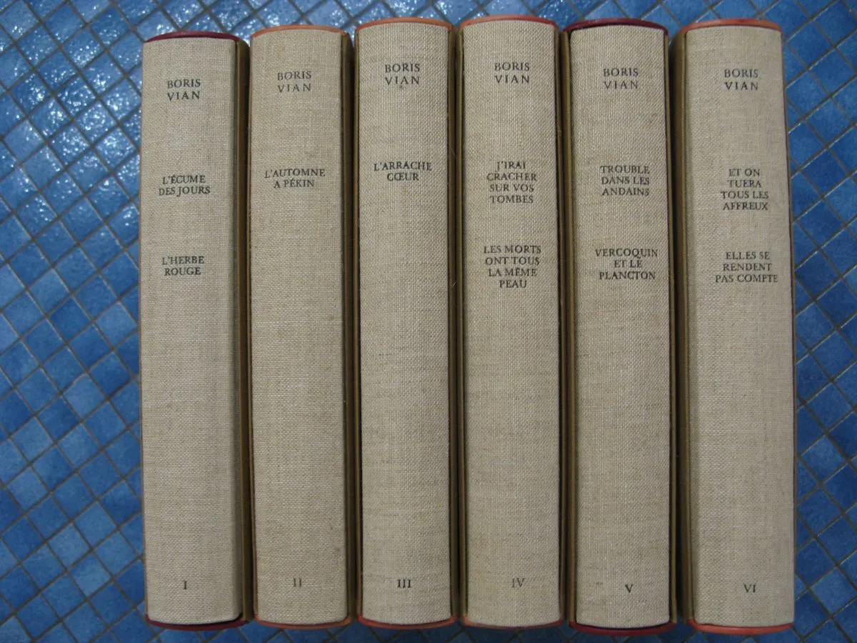 lot de 6 volumes Boris Vian Numérotée