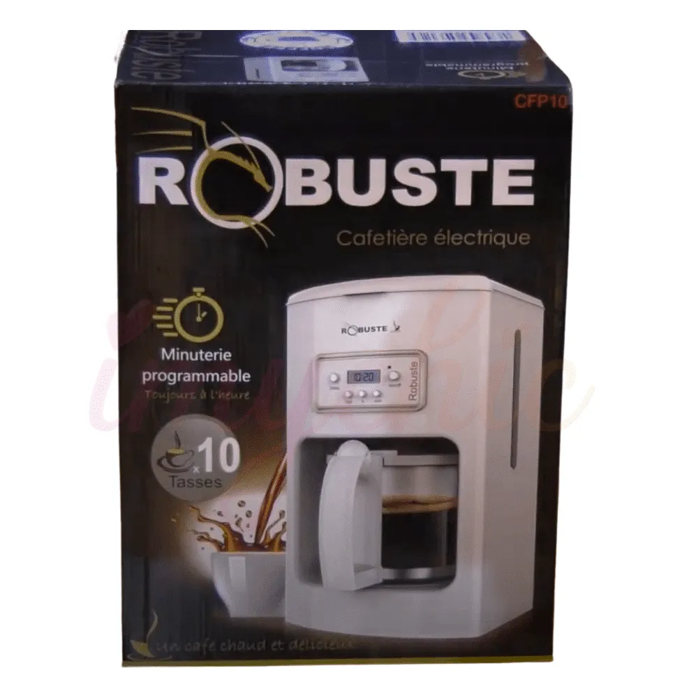 Machine À Café Électrique Avec Minuterie Programmable Et Filtre Automatique 1.25L 1080W Robuste CFP10