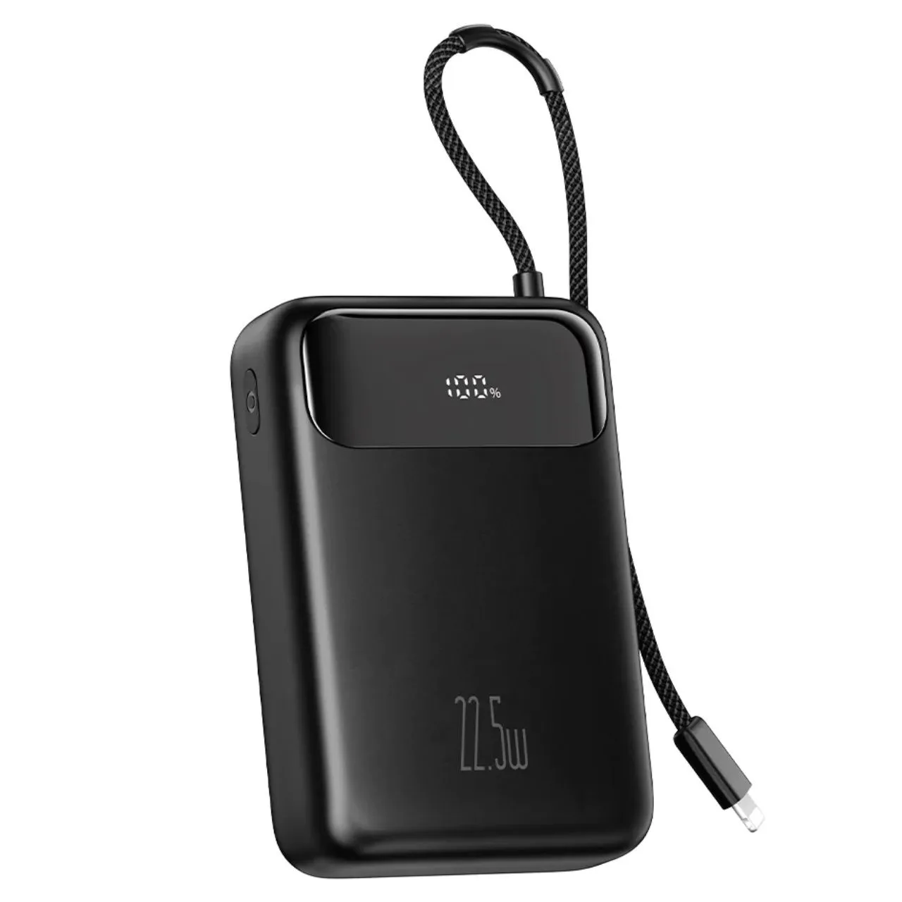 Mcdodo Accumulateur externe Affichage numérique 20 000 mAh, 22,5 W, câble Lightning inclus, Noir
