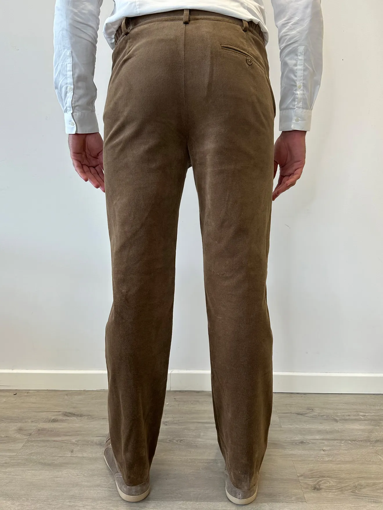 Pantalon en velours extensible