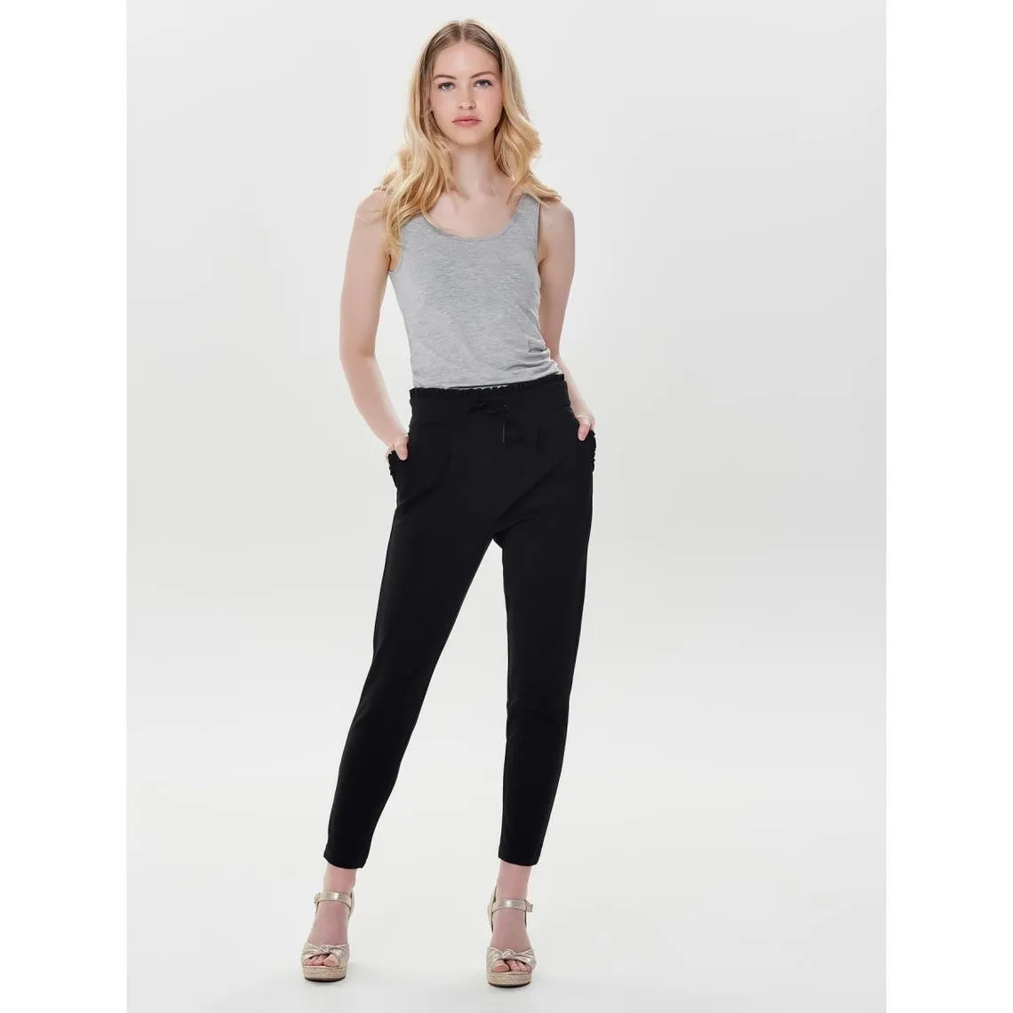 Pantalon noir en viscose Vox | 3 Suisses