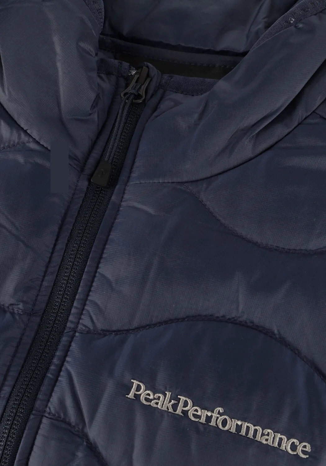 peak performance veste sans manches m helium down vest bleu foncé