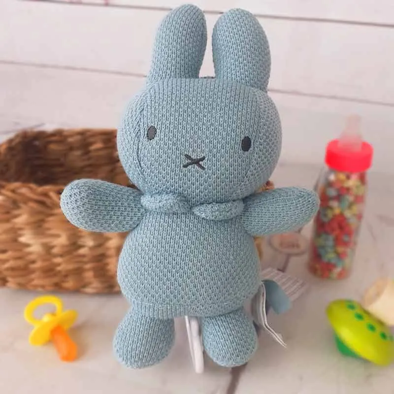 Peluche Musicale motif velours - Miffy vert
