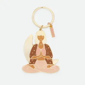 Porte-clé en métal émaillé-Lotus-All the ways to say