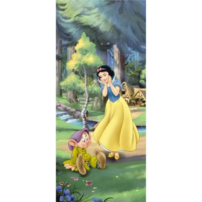 Poster géant Blanche Neige Simplet Disney Collection - Impression numérique - H 202 x L 90 cm
