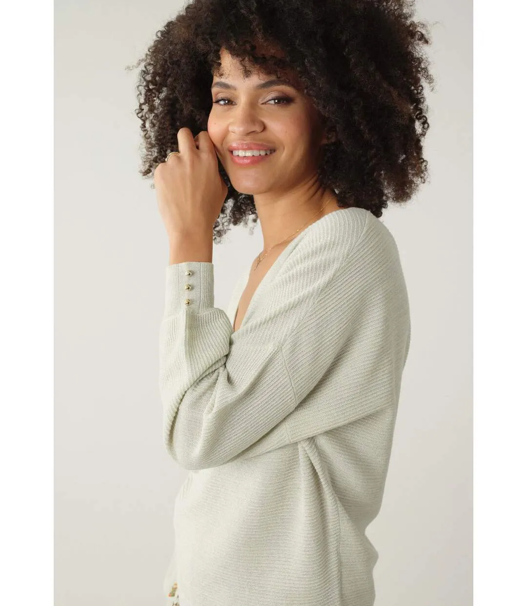 Pull en velours cotelé pour femme KIARAH
