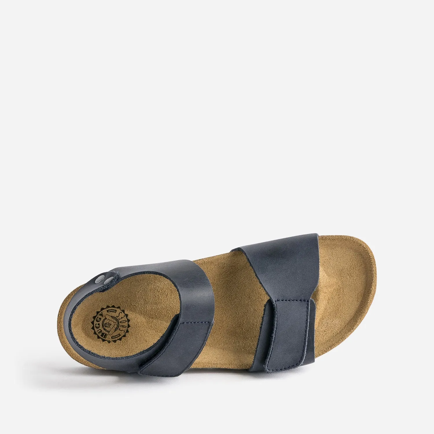 Sandale anatomique BUGGY marine en cuir - Sandales Enfant | ERAM