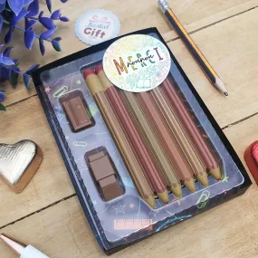 Set de coloriage en chocolat au lait - "Merci nounou"- collection arc-en-ciel