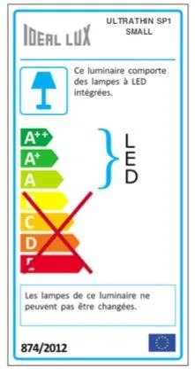 Suspension led Ideal lux Ultrathin Chrome Métal