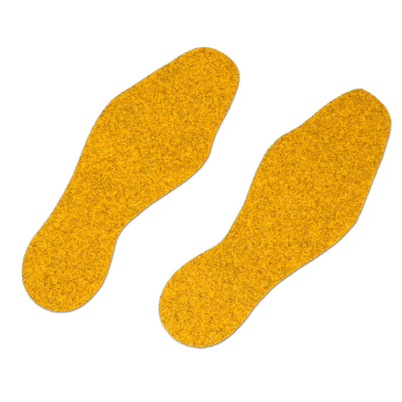Tapis antidérapant m2, marquage d'indication, Public 46, jaune, 2 empreintes, 95 x 265 mm, UV=10 pcs