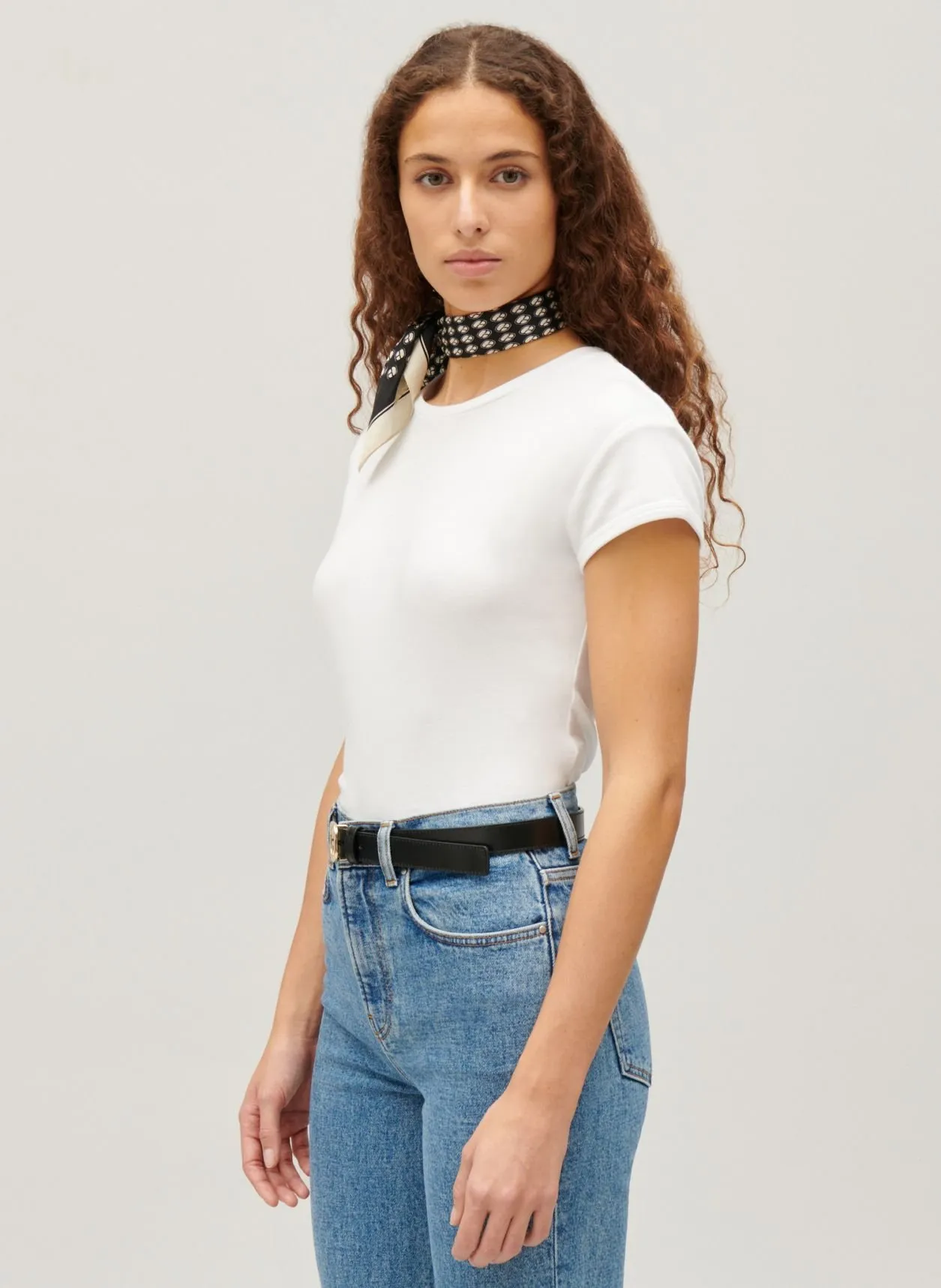TEE-SHIRT CINTRéE COL ROND EN COTON - CLAUDIE PIERLOT pour FEMME | Printemps