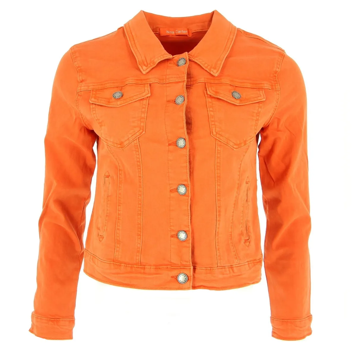 Veste cintrée courte orange Nina Carter - Matière noble 34,90 €