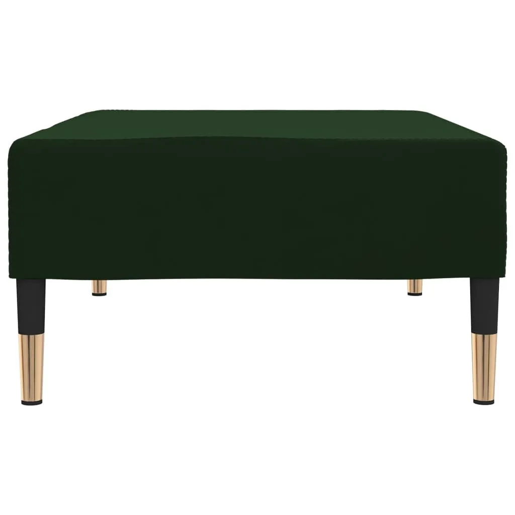 vidaXL Repose-pied Vert foncé 78x56x32 cm Velours | vidaxl-fr